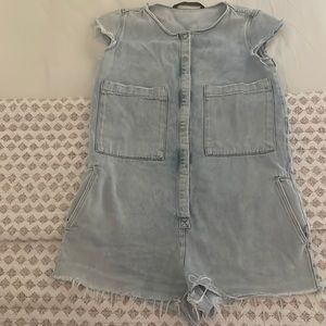 Zara Denim Romper